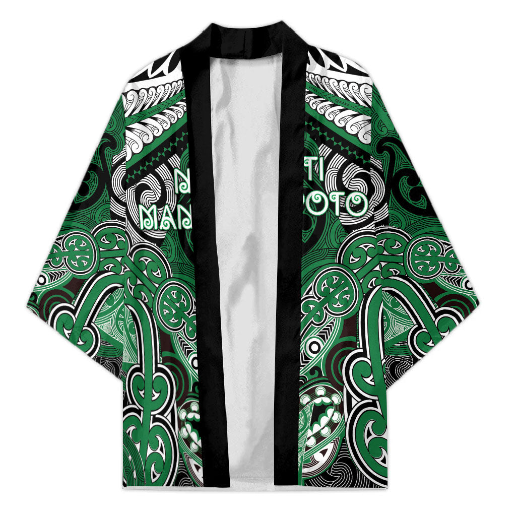 Aotearoa Iwi Ngati Maniapoto Personalised Kimono Maori Kowhaiwhai Pattern