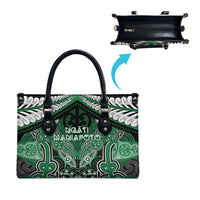 Aotearoa Iwi Ngati Maniapoto Leather Bag Maori Kowhaiwhai Pattern