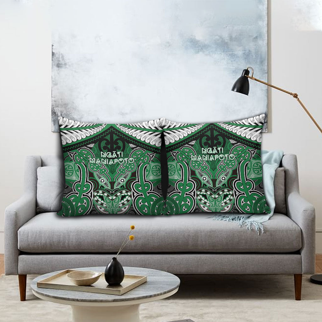 Aotearoa Iwi Ngati Maniapoto Pillow Cover Maori Kowhaiwhai Pattern