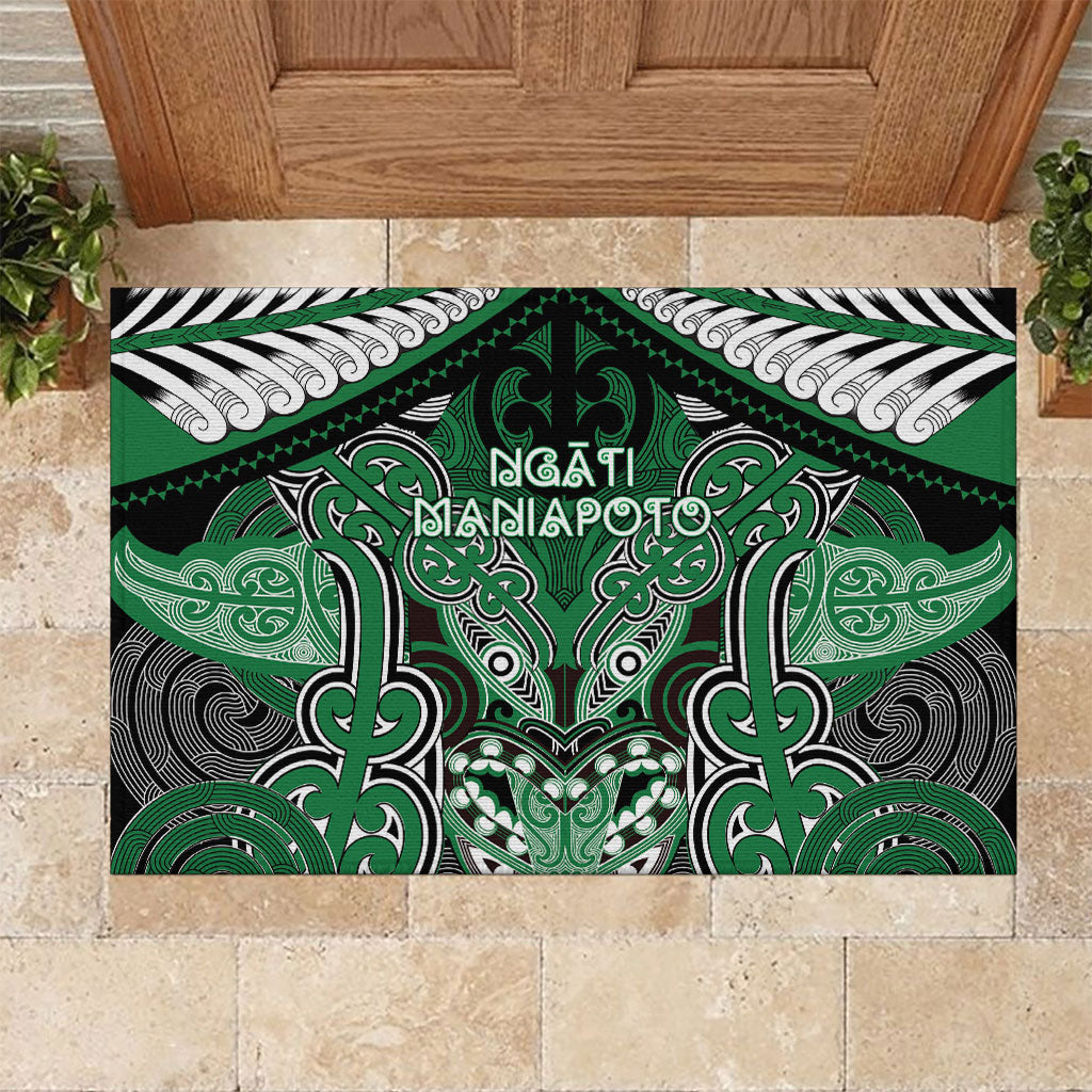 Aotearoa Iwi Ngati Maniapoto Rubber Doormat Maori Kowhaiwhai Pattern