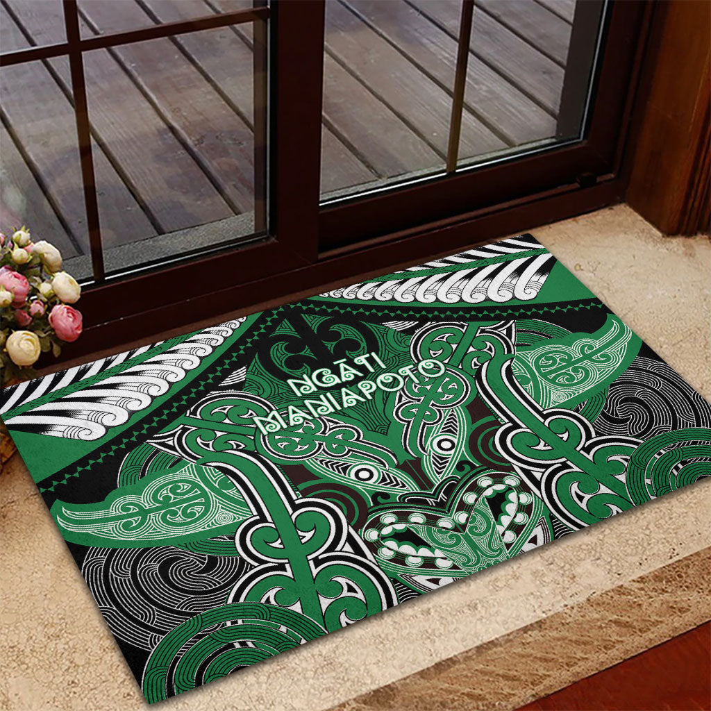Aotearoa Iwi Ngati Maniapoto Rubber Doormat Maori Kowhaiwhai Pattern