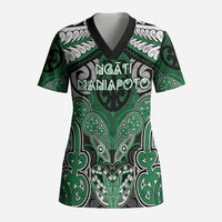 Aotearoa Iwi Ngati Maniapoto Personalised Scrub Top Maori Kowhaiwhai Pattern