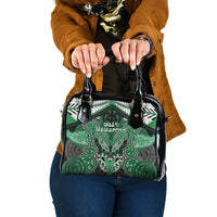 Aotearoa Iwi Ngati Maniapoto Shoulder Handbag Maori Kowhaiwhai Pattern