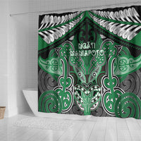 Aotearoa Iwi Ngati Maniapoto Shower Curtain Maori Kowhaiwhai Pattern