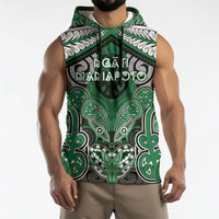 Aotearoa Iwi Ngati Maniapoto Personalised Sleeveless Hoodie Maori Kowhaiwhai Pattern