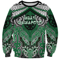 Aotearoa Iwi Ngati Maniapoto Personalised Sweatshirt Maori Kowhaiwhai Pattern