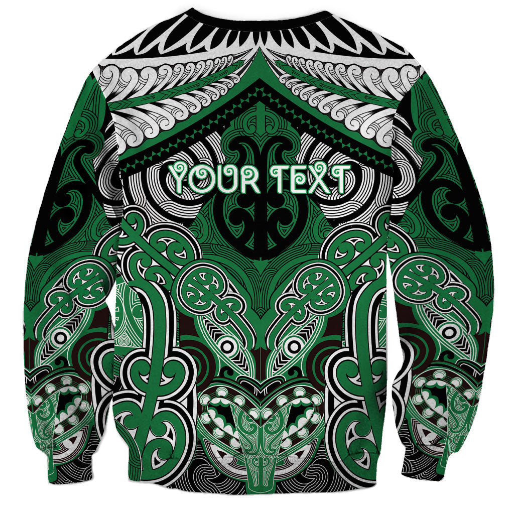 Aotearoa Iwi Ngati Maniapoto Personalised Sweatshirt Maori Kowhaiwhai Pattern