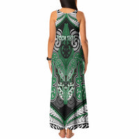 Aotearoa Iwi Ngati Maniapoto Personalised Tank Maxi Dress Maori Kowhaiwhai Pattern