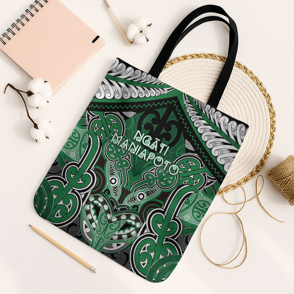 Aotearoa Iwi Ngati Maniapoto Tote Bag Maori Kowhaiwhai Pattern