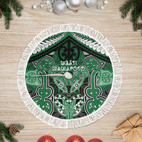 Aotearoa Iwi Ngati Maniapoto Tree Skirt Maori Kowhaiwhai Pattern