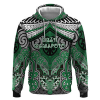 Aotearoa Iwi Ngati Maniapoto Personalised Zip Hoodie Maori Kowhaiwhai Pattern