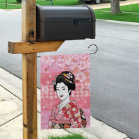 Japanese Geisha Cherry Blossom Garden Flag Pink Palaka Hawaii Pattern Fusion Design LT19 - Polynesian Pride
