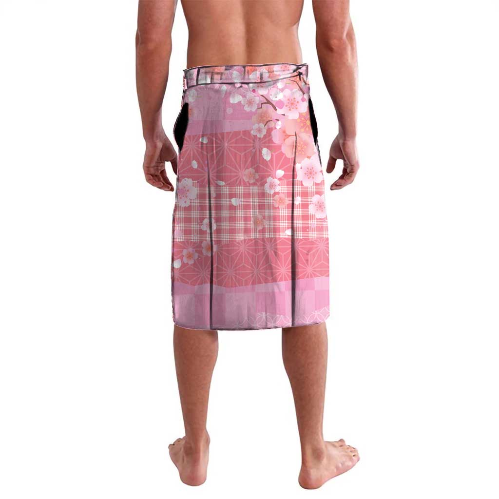 Japanese Geisha Cherry Blossom Lavalava Pink Palaka Hawaii Pattern Fusion Design LT19 - Polynesian Pride