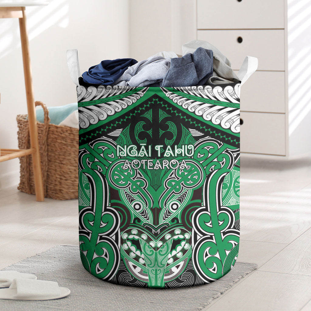 Aotearoa Iwi Ngai Tahu Laundry Basket Maori Kowhaiwhai Pattern