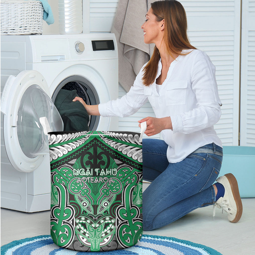 Aotearoa Iwi Ngai Tahu Laundry Basket Maori Kowhaiwhai Pattern