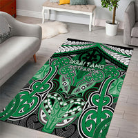 Aotearoa Iwi Ngai Tahu Area Rug Maori Kowhaiwhai Pattern