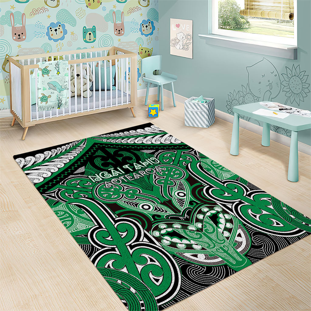 Aotearoa Iwi Ngai Tahu Area Rug Maori Kowhaiwhai Pattern