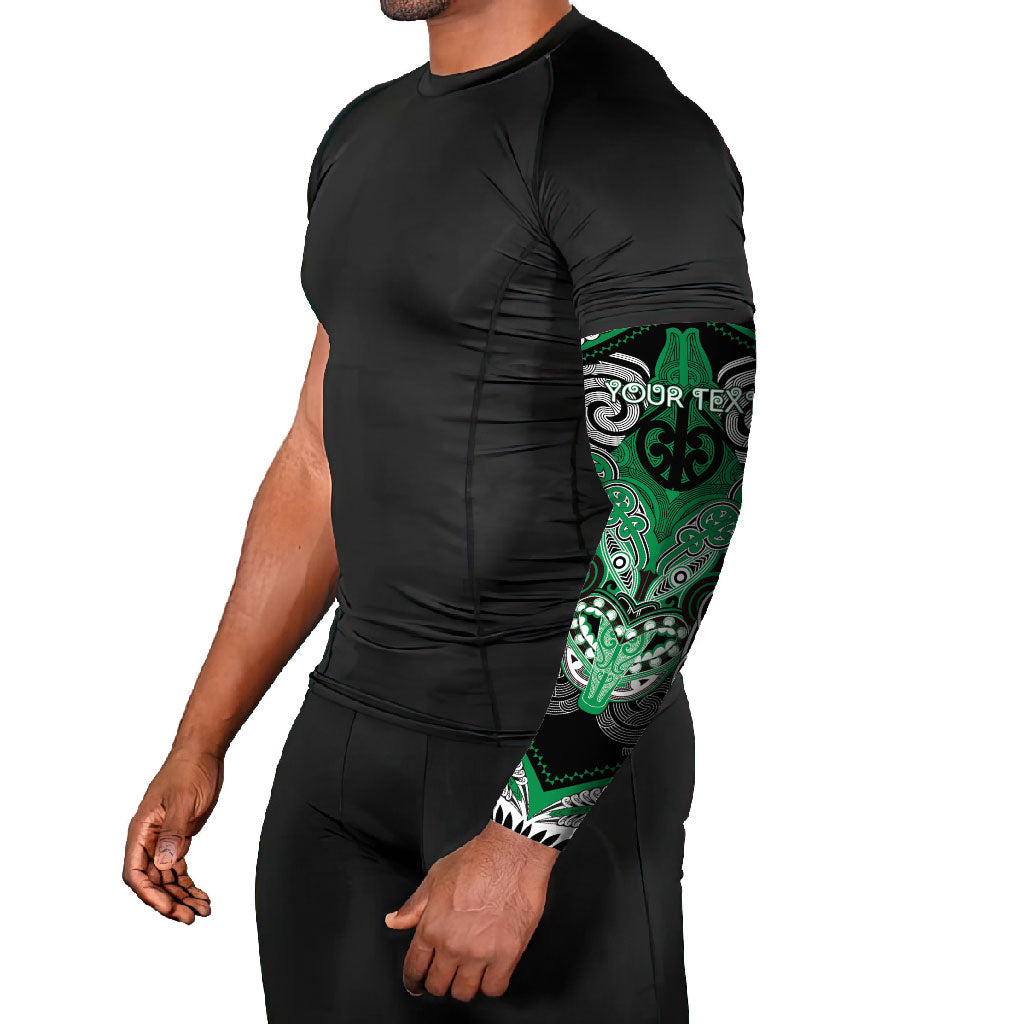 Aotearoa Iwi Ngai Tahu Personalised Arm Sleeves Maori Kowhaiwhai Pattern