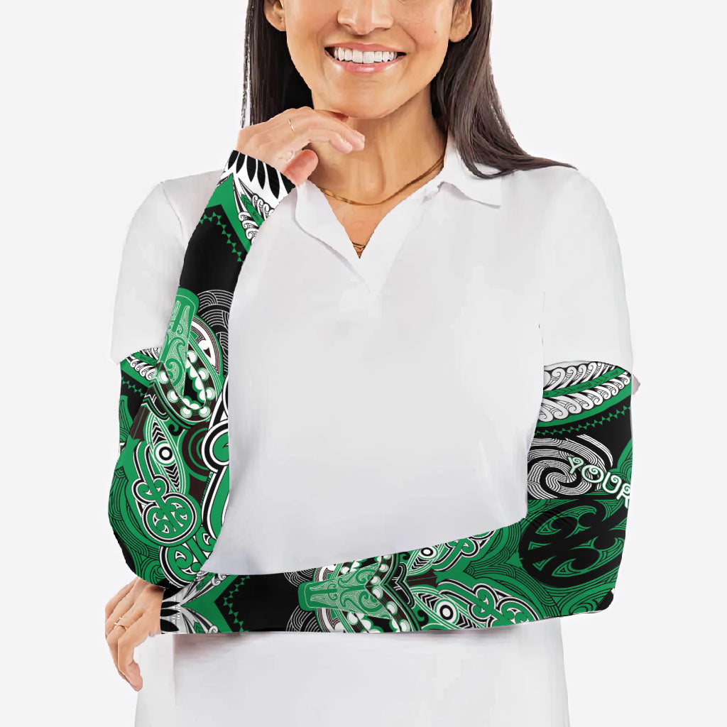 Aotearoa Iwi Ngai Tahu Personalised Arm Sleeves Maori Kowhaiwhai Pattern