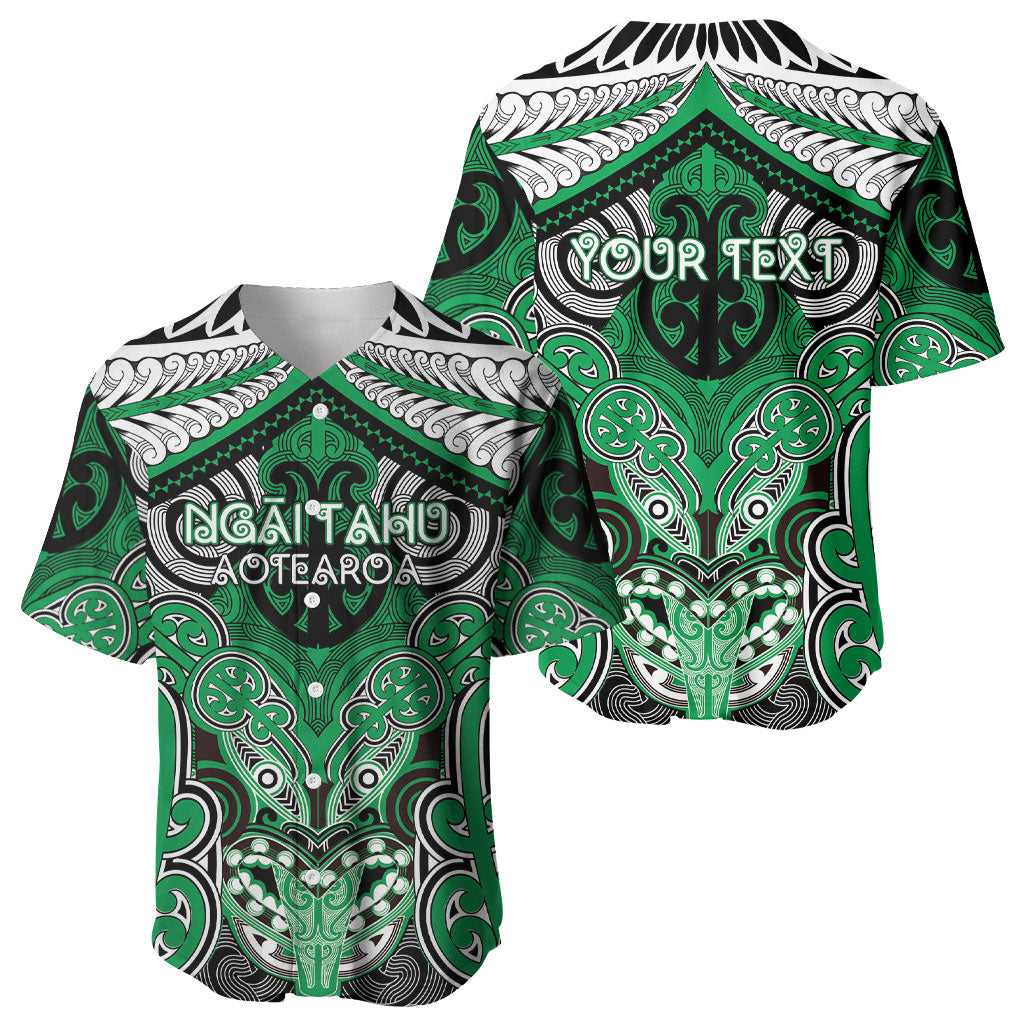 Aotearoa Iwi Ngai Tahu Personalised Baseball Jersey Maori Kowhaiwhai Pattern
