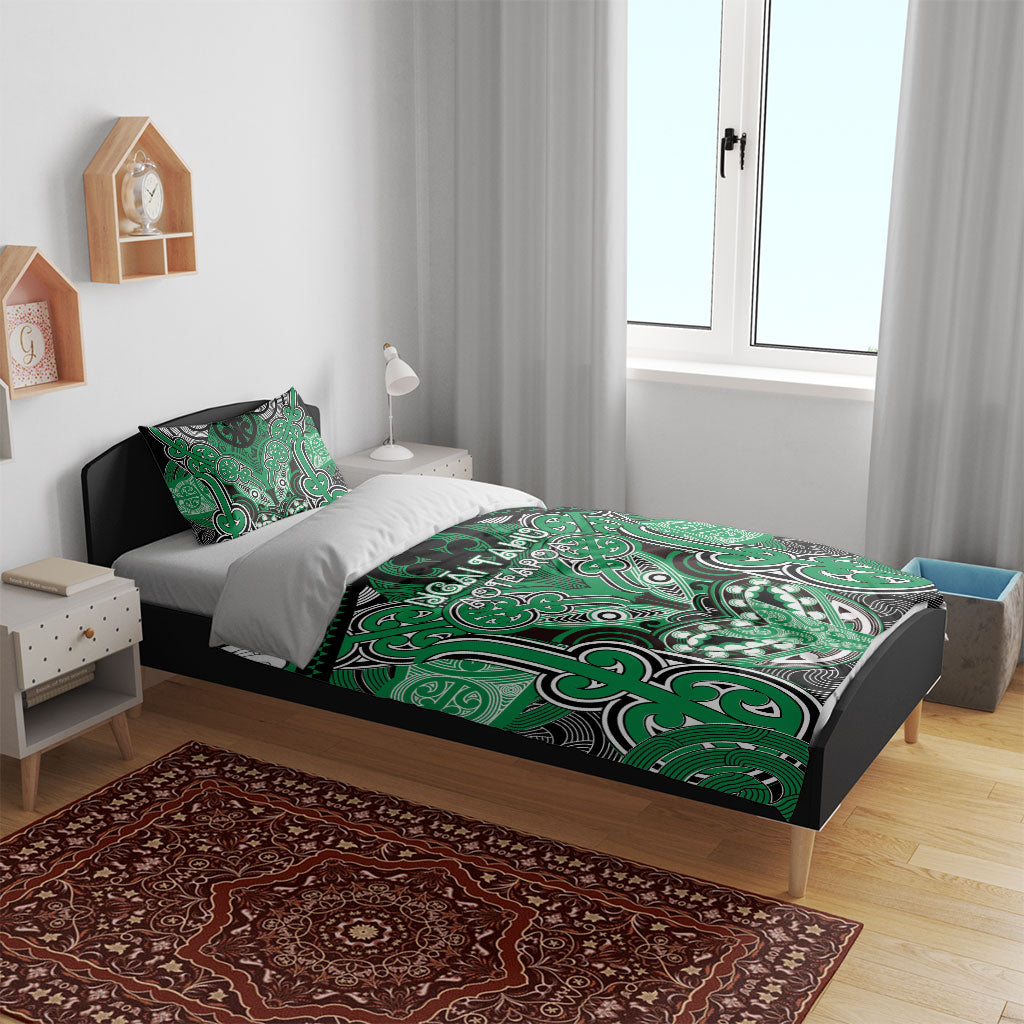 Aotearoa Iwi Ngai Tahu Bedding Set Maori Kowhaiwhai Pattern