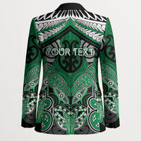 Aotearoa Iwi Ngai Tahu Personalised Blazer Maori Kowhaiwhai Pattern