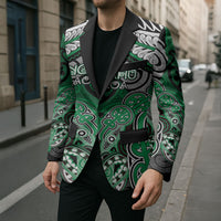 Aotearoa Iwi Ngai Tahu Personalised Blazer Maori Kowhaiwhai Pattern