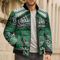 Aotearoa Iwi Ngai Tahu Personalised Bomber Puffer Jacket Maori Kowhaiwhai Pattern