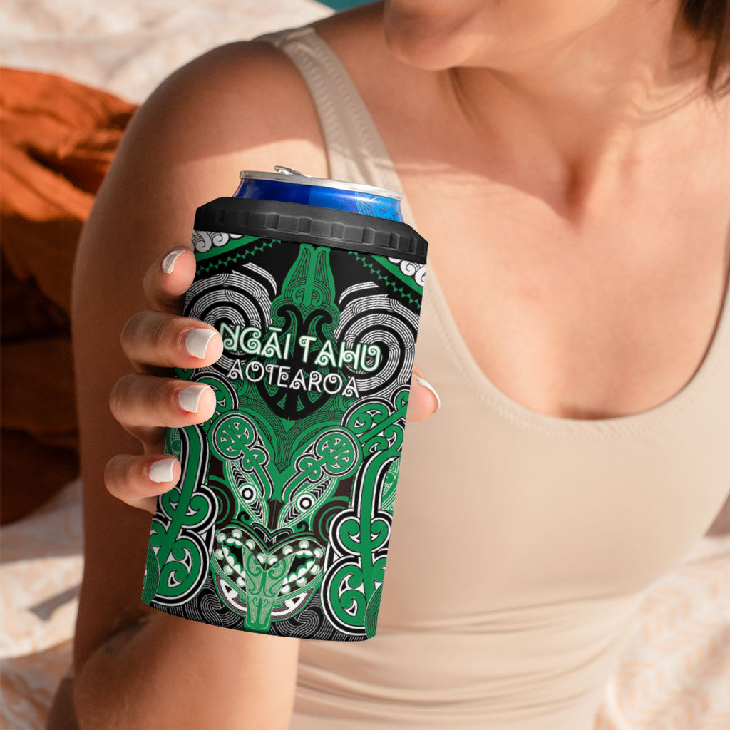Aotearoa Iwi Ngai Tahu Personalised 4 in 1 Can Cooler Tumbler Maori Kowhaiwhai Pattern