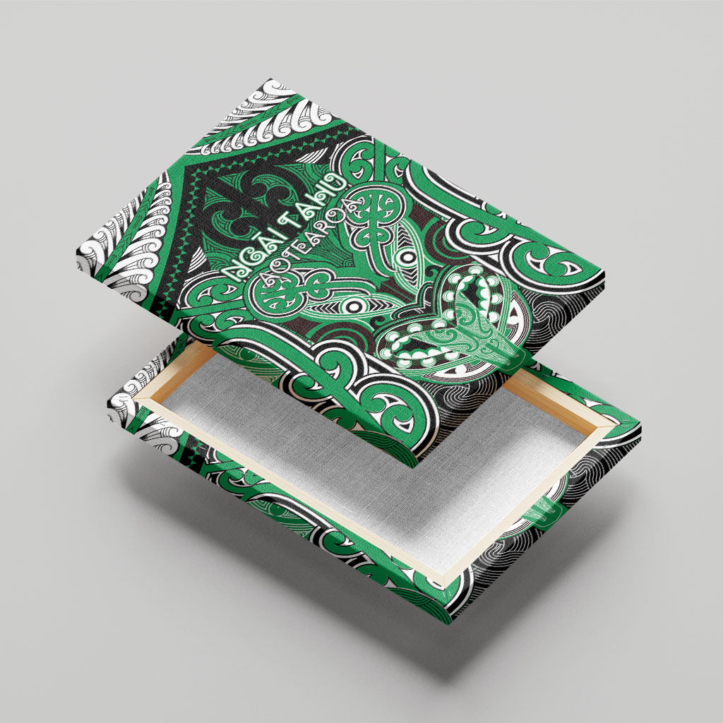 Aotearoa Iwi Ngai Tahu Canvas Wall Art Maori Kowhaiwhai Pattern
