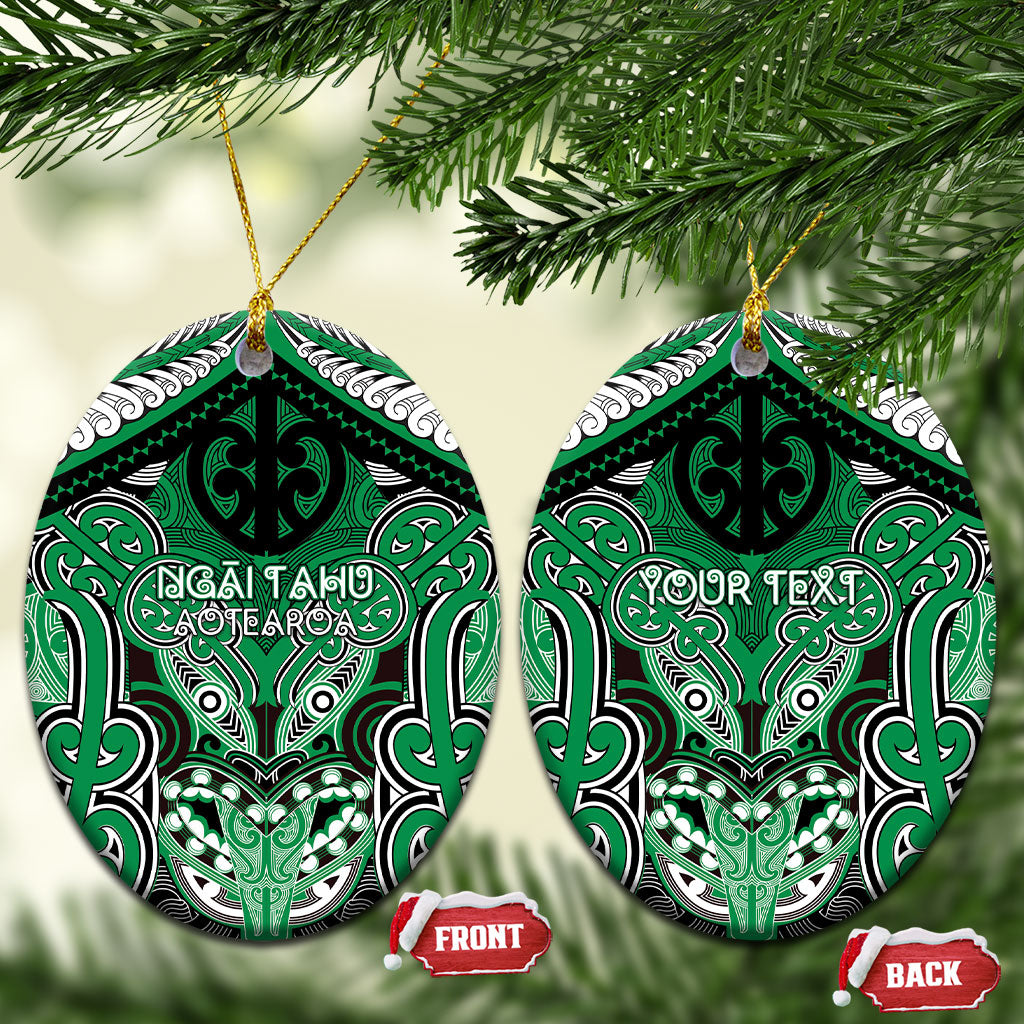 Aotearoa Iwi Ngai Tahu Personalised Ceramic Ornament Maori Kowhaiwhai Pattern