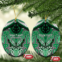 Aotearoa Iwi Ngai Tahu Personalised Ceramic Ornament Maori Kowhaiwhai Pattern