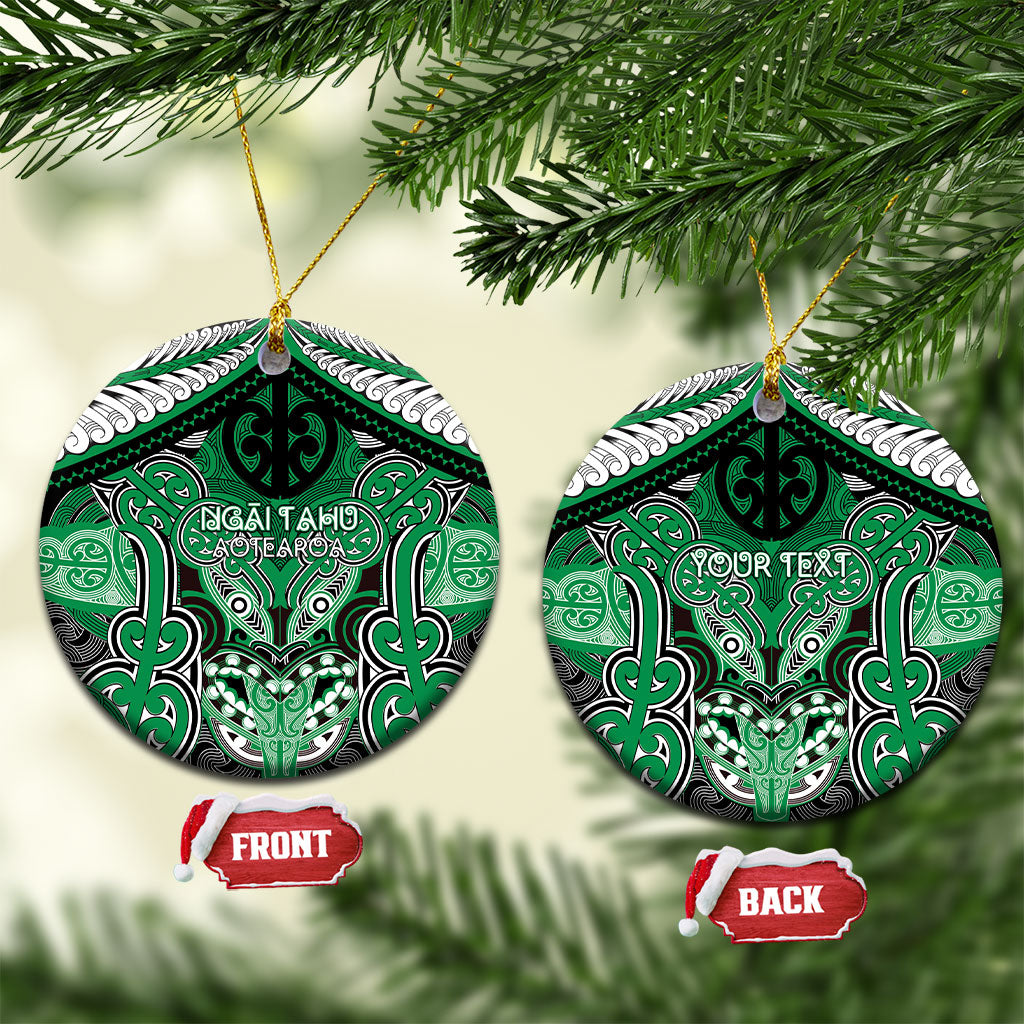 Aotearoa Iwi Ngai Tahu Personalised Ceramic Ornament Maori Kowhaiwhai Pattern