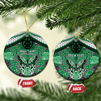 Aotearoa Iwi Ngai Tahu Personalised Ceramic Ornament Maori Kowhaiwhai Pattern