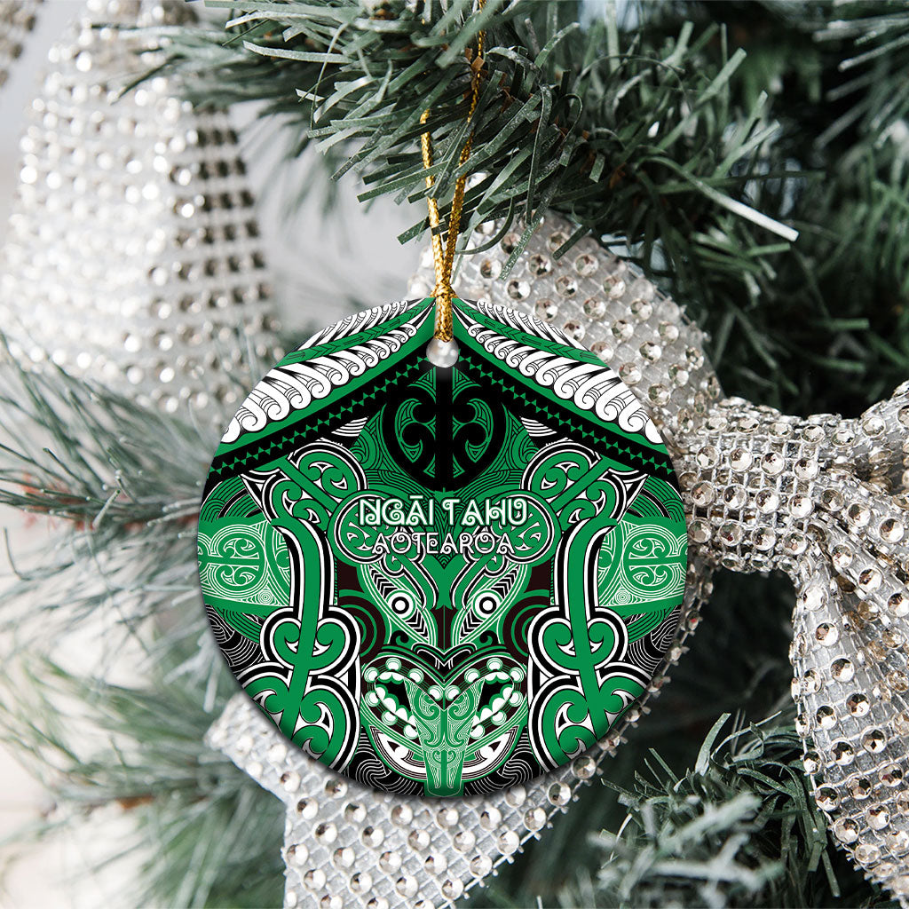 Aotearoa Iwi Ngai Tahu Personalised Ceramic Ornament Maori Kowhaiwhai Pattern