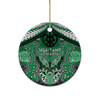 Aotearoa Iwi Ngai Tahu Personalised Ceramic Ornament Maori Kowhaiwhai Pattern