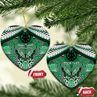 Aotearoa Iwi Ngai Tahu Personalised Ceramic Ornament Maori Kowhaiwhai Pattern