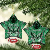 Aotearoa Iwi Ngai Tahu Personalised Ceramic Ornament Maori Kowhaiwhai Pattern