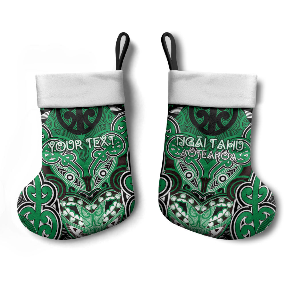 Aotearoa Iwi Ngai Tahu Personalised Christmas Stocking Maori Kowhaiwhai Pattern