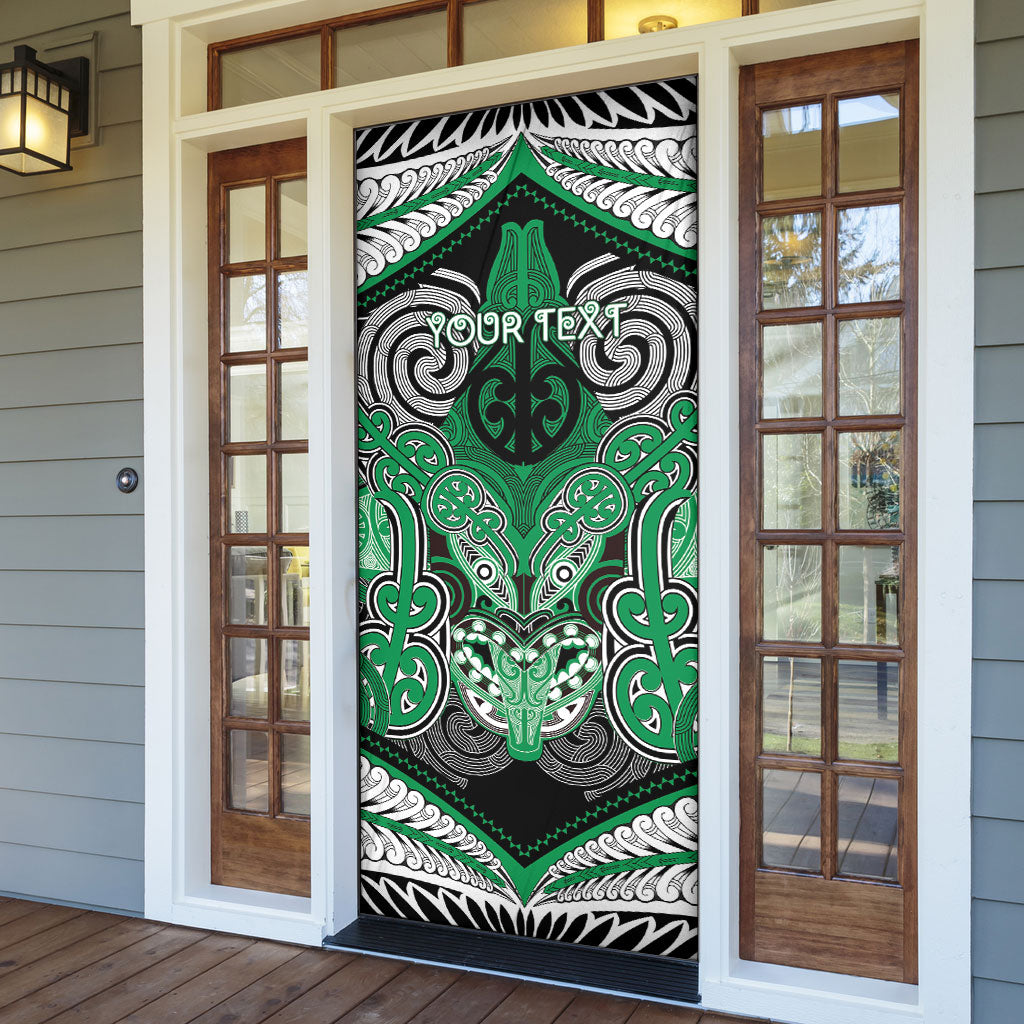 Aotearoa Iwi Ngai Tahu Personalised Door Cover Maori Kowhaiwhai Pattern