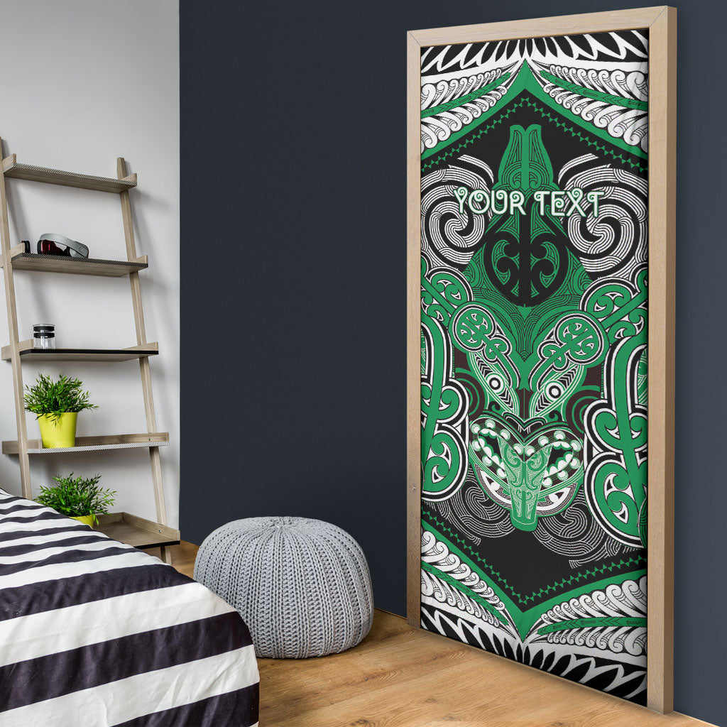 Aotearoa Iwi Ngai Tahu Personalised Door Cover Maori Kowhaiwhai Pattern
