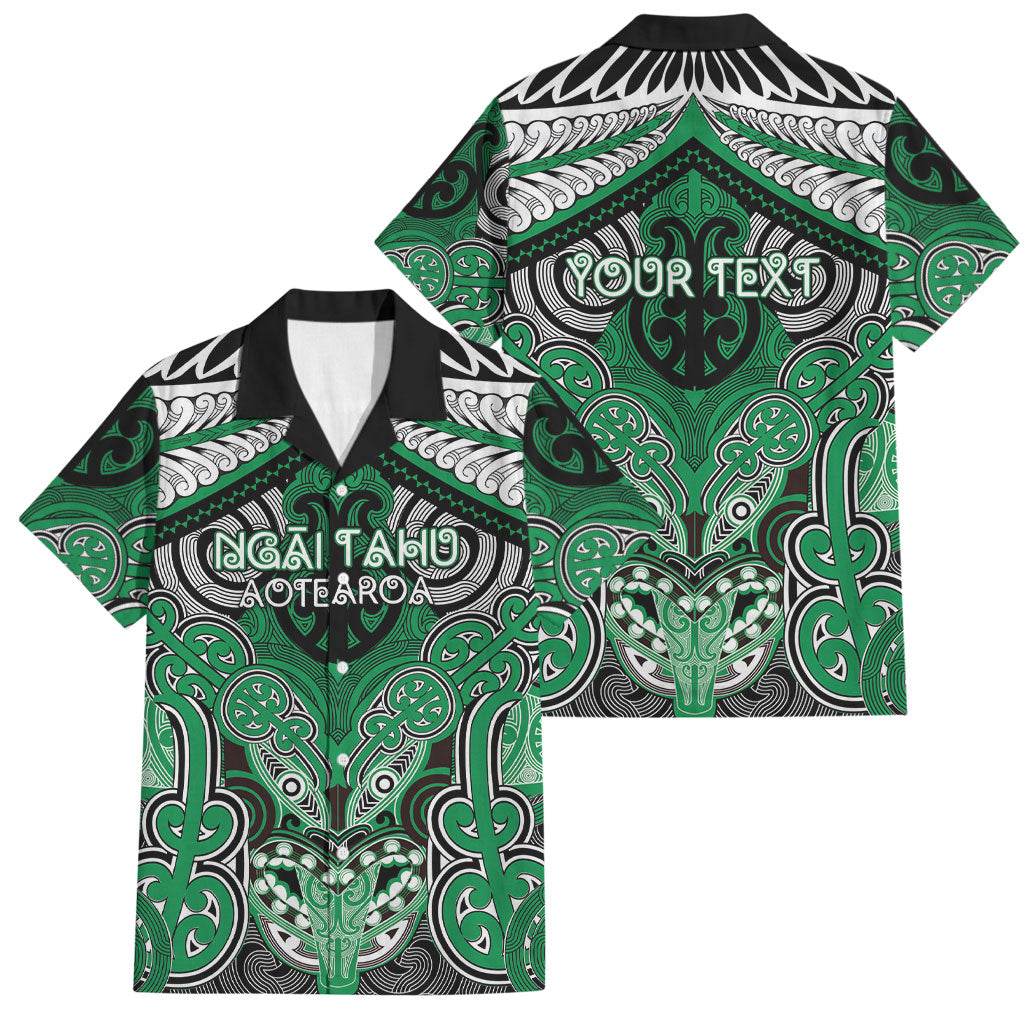 Aotearoa Iwi Ngai Tahu Personalised Family Matching Long Sleeve Bodycon Dress and Hawaiian Shirt Maori Kowhaiwhai Pattern