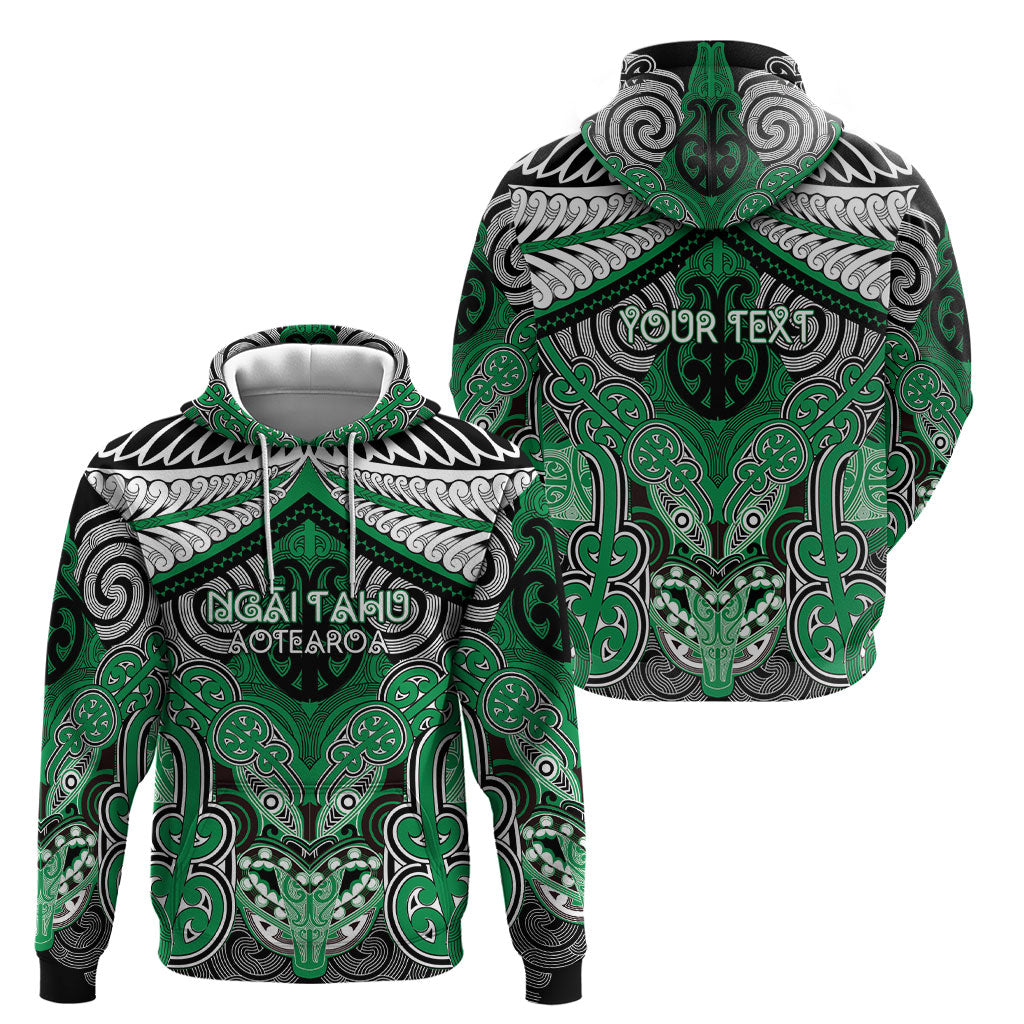 Aotearoa Iwi Ngai Tahu Personalised Hoodie Maori Kowhaiwhai Pattern