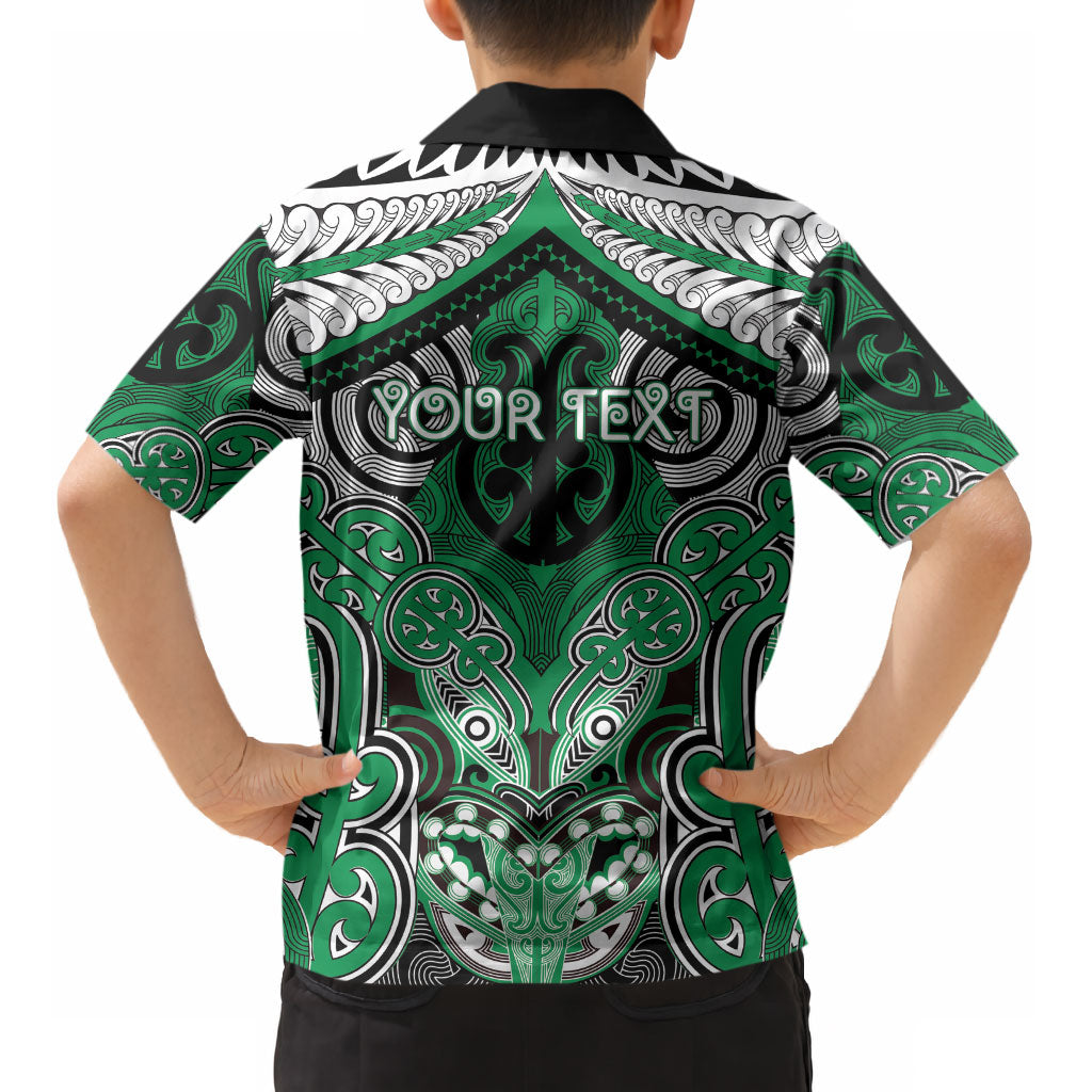Aotearoa Iwi Ngai Tahu Personalised Kid Hawaiian Shirt Maori Kowhaiwhai Pattern