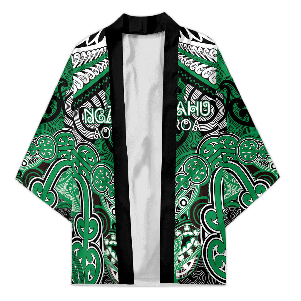 Aotearoa Iwi Ngai Tahu Personalised Kimono Maori Kowhaiwhai Pattern