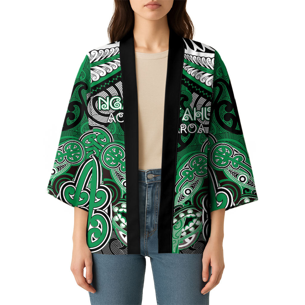 Aotearoa Iwi Ngai Tahu Personalised Kimono Maori Kowhaiwhai Pattern