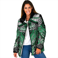 Aotearoa Iwi Ngai Tahu Personalised Padded Jacket Maori Kowhaiwhai Pattern