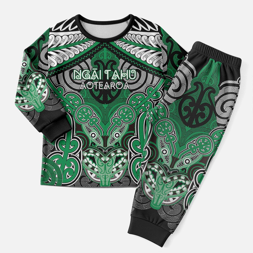 Aotearoa Iwi Ngai Tahu Personalised Christmas Pajama Set Maori Kowhaiwhai Pattern