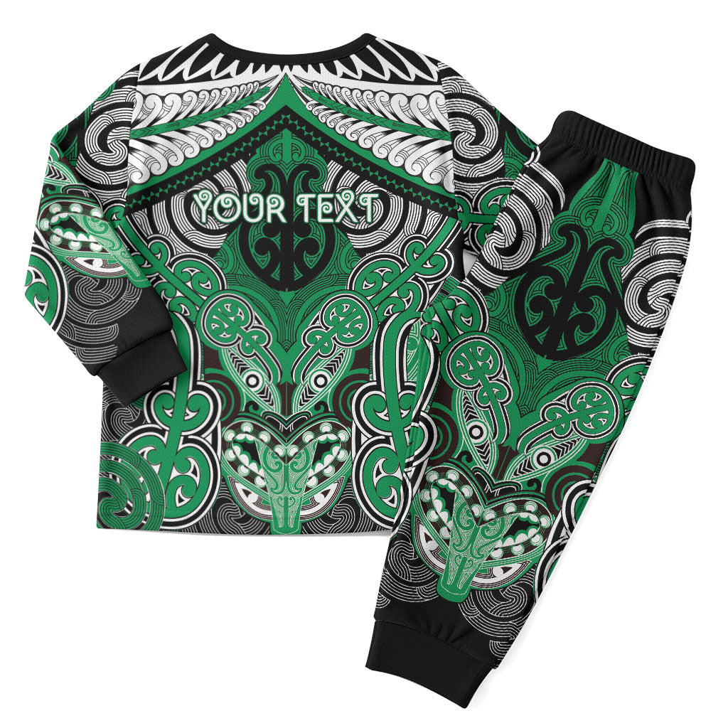 Aotearoa Iwi Ngai Tahu Personalised Christmas Pajama Set Maori Kowhaiwhai Pattern