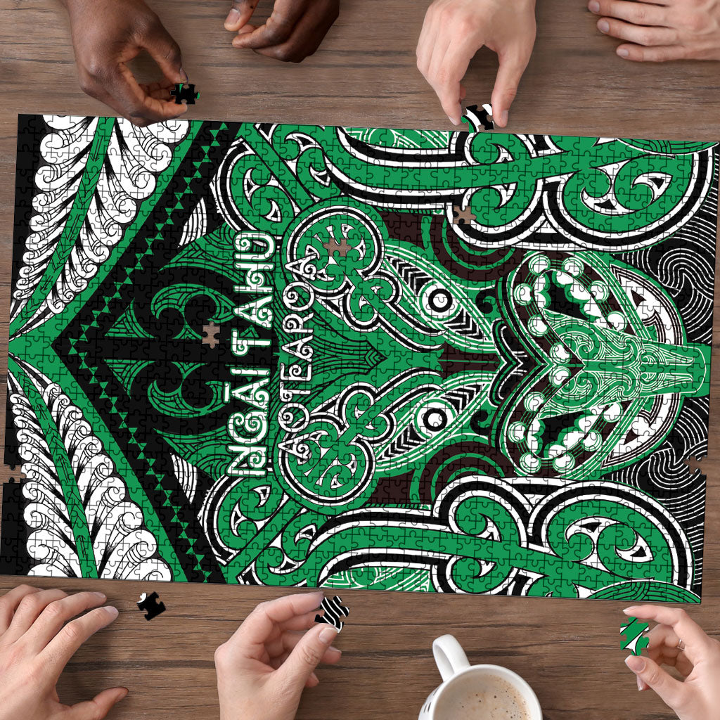 Aotearoa Iwi Ngai Tahu Puzzle Maori Kowhaiwhai Pattern